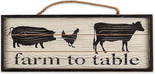 Amazon Com Dii Camz11433 Farmhouse Framed Wall Art Sign Farm To