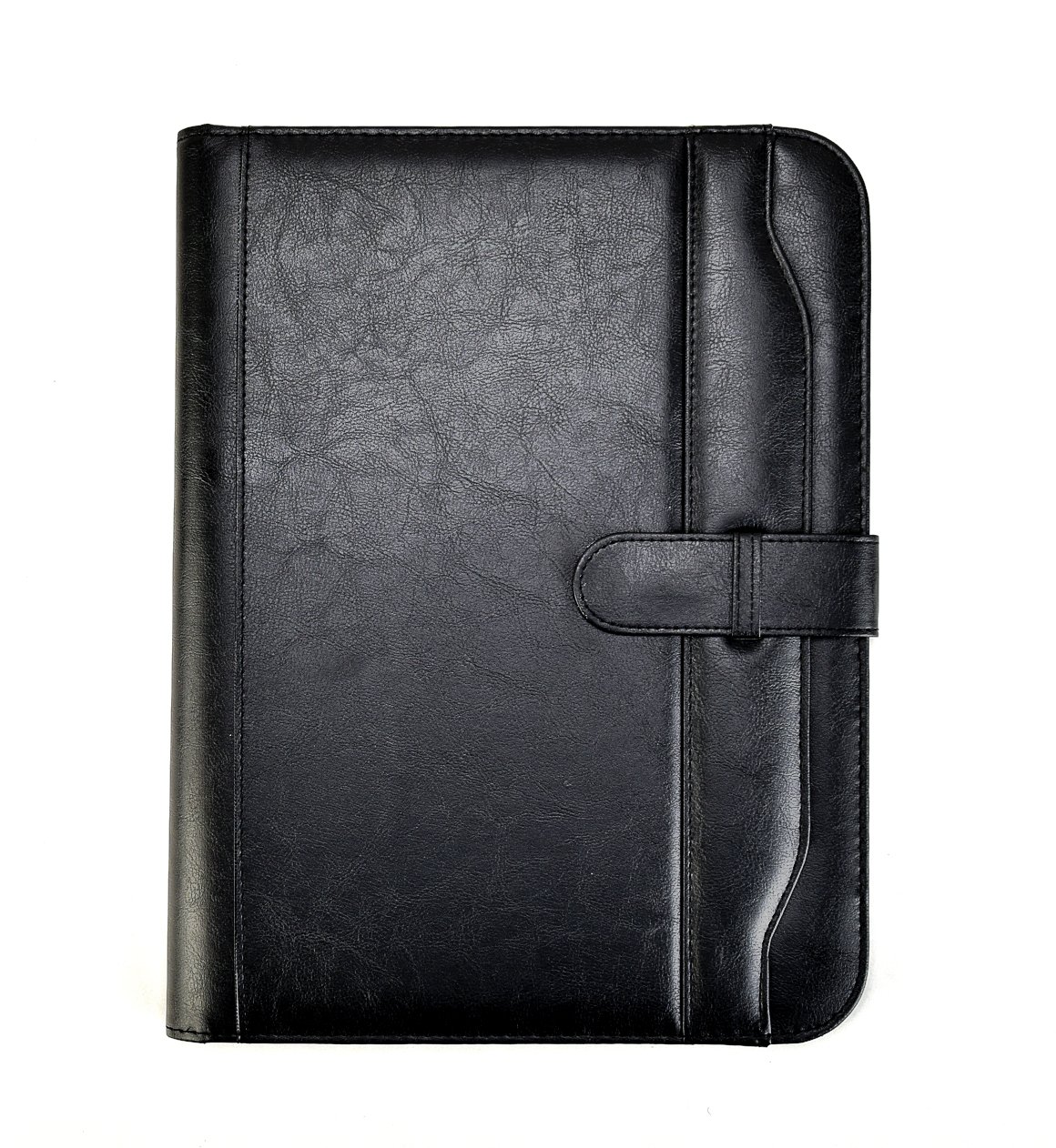Arpan A4 Conference Folder Portfolio with Calculator & Pad/Executive Portfolio with Closure Belt (Black)