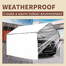 TARPAL 10'x20' White Tarp Waterproof 7.5