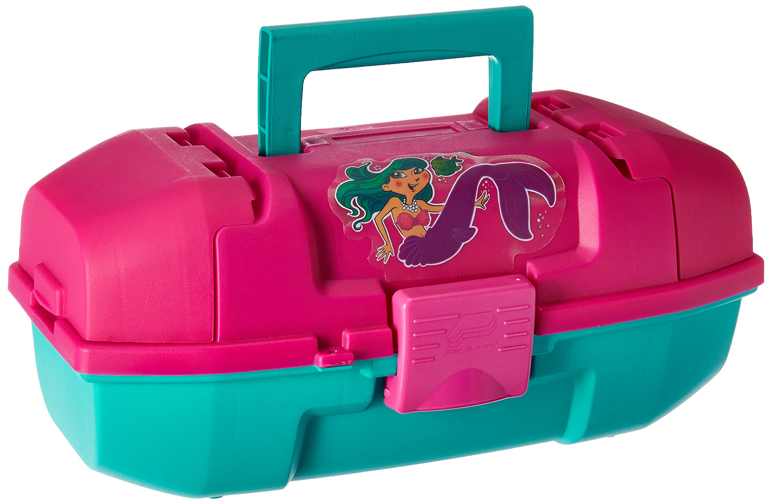 PLANO Youth Mermaid Tackle Box,Fishing Tackle Organizer, Portable Storage Organizer, Tool box, Small parts, Removable Trays, Fishing, Beading, School or Office Supplies or Crafting Materials