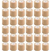 Lusy DM 36 PCS Self Adhesive Bandage Wrap 2" X 5 Yards Elastic Cohesive Bandage Wrap Bandage Wrap Rolls Elastic Self-Adherent Tape for Stretch Athletic, Sports, Wrist, Ankle (Skin