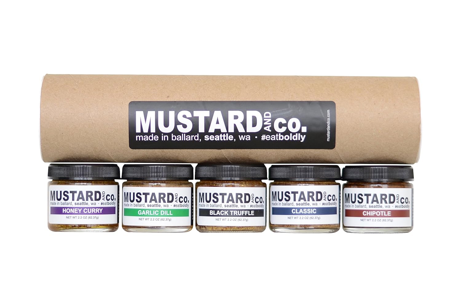 Mustard & Co. Five Flavor Gift Set - Gourmet Mustard Sampler