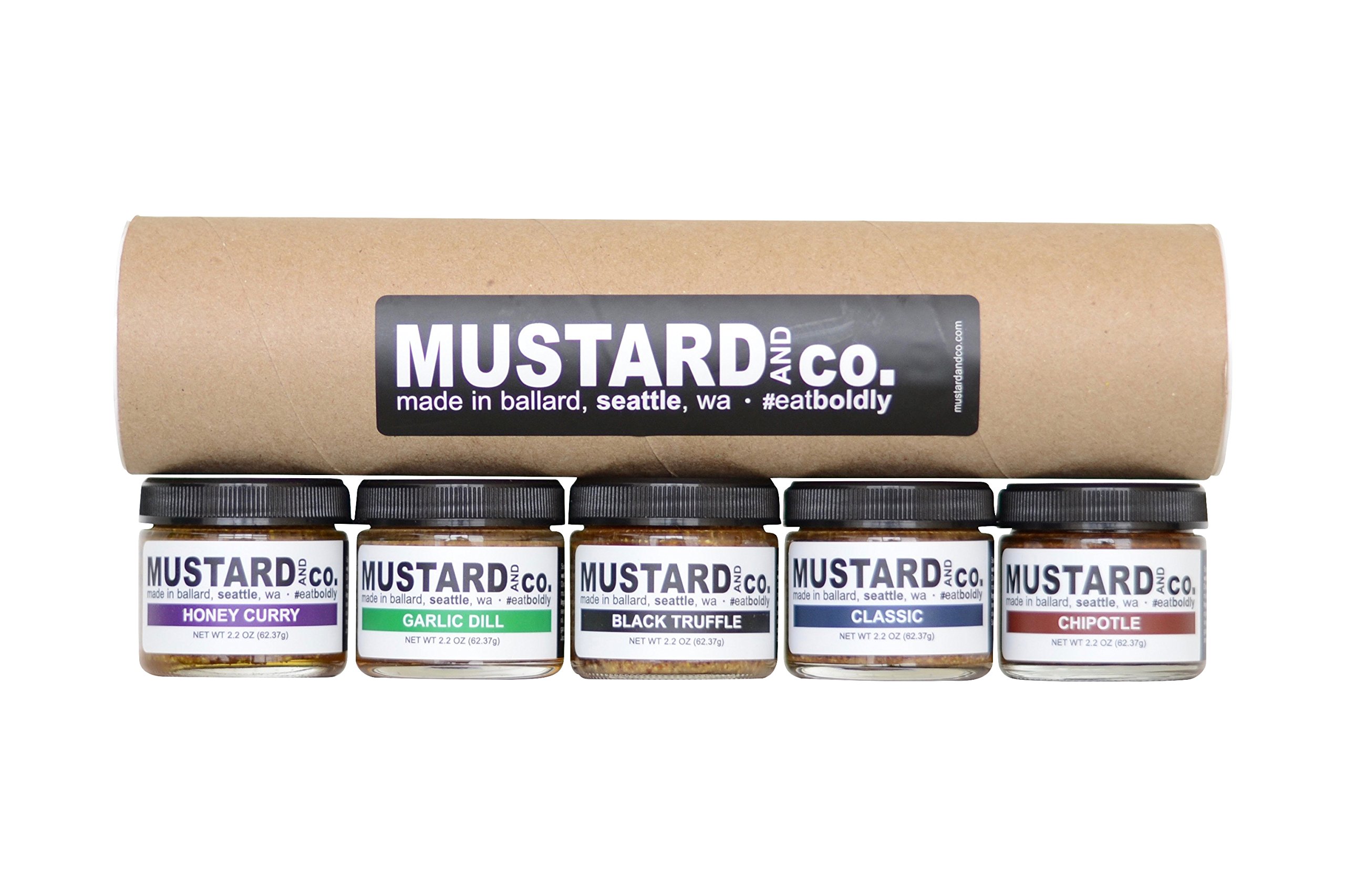 Mustard & Co. Five Flavor Gift Set - Gourmet Mustard Sampler