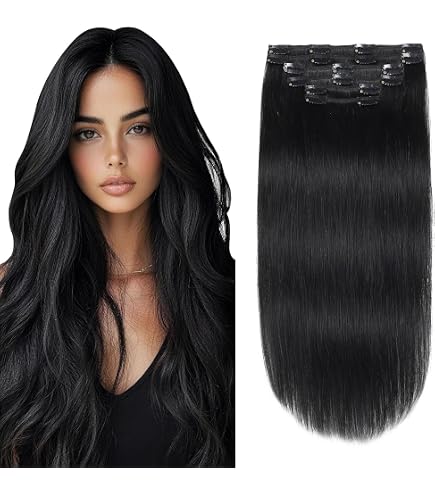 16 Inch Real Human Hair Clip Extensions 6pcs 100g Straight Double Drawn ZZHAIR Clips In 100% Human Remy Hair Extensions 16 main image 4