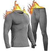UNIQUEBLLA Long Johns Thermal Underwear Set for Men Thermal Base Layer Cold Weather Bottom Top