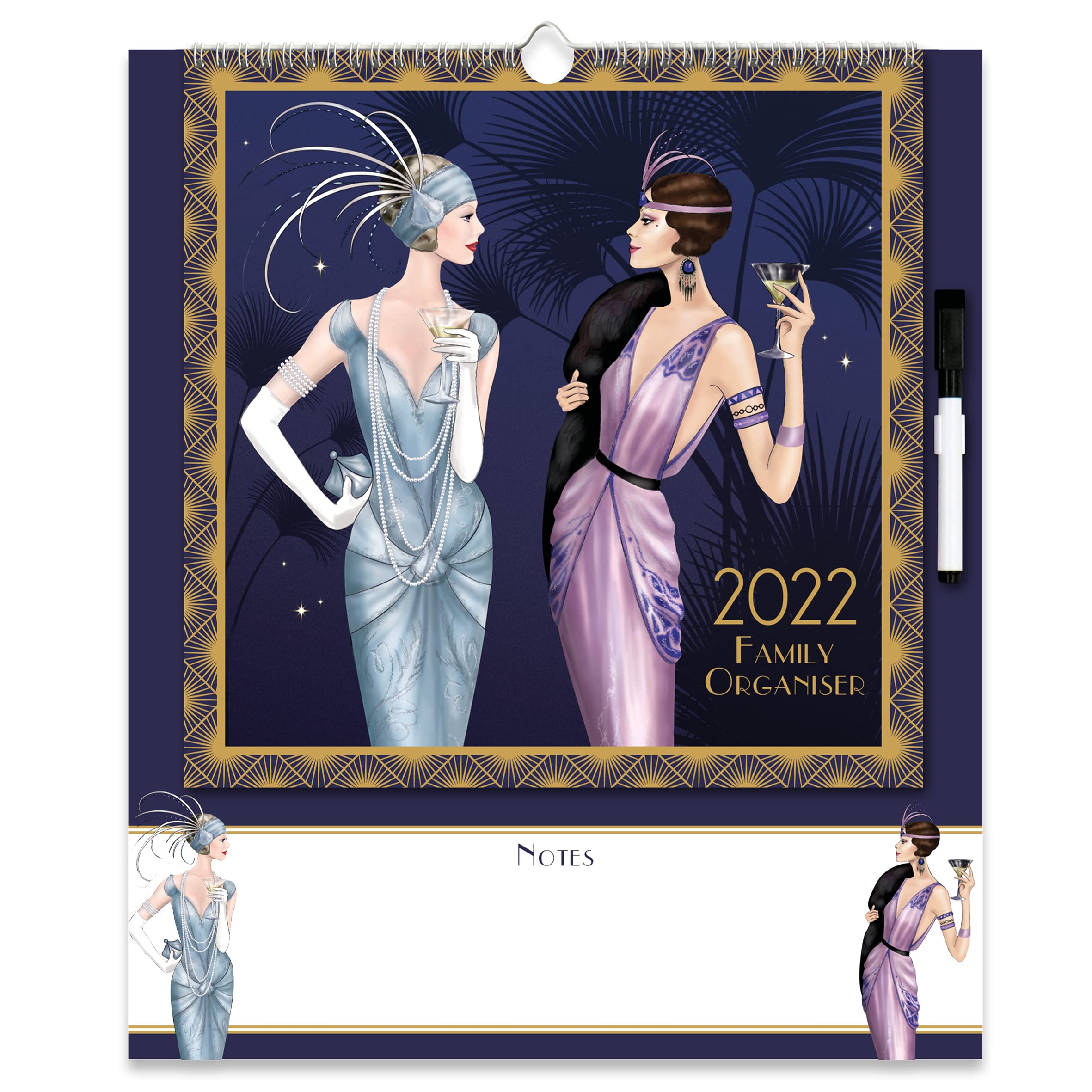 Robert Frederick Claire Coxon Art Deco Family Organiser Calendar 2022, 645, 22FC02