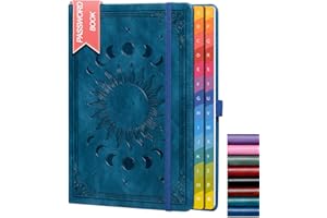 HWXBEN Password Keeper Book with Colorful Alphabetical Tabs, 5.7"×8.4"Hardcover Internet Password Book for Organized Internet Website Address Logins,Password Notebook for Home Office,Blue.