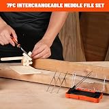 ValueMax Interchangeable Needle File Set 6Pcs with Handle for Wood Metal view 8