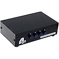 Optimal Shop 4 Port Input 1 Output Audio Video AV RCA Switch 4 Ways Selector Splitter Box