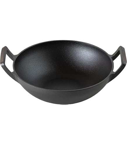 Aluminum Karahi Kadai Kadhai Deep Fry Wok Balti Dish With Handle Heavy