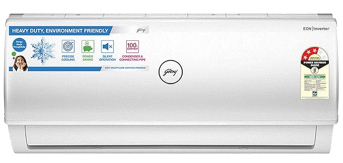 Godrej 1 Ton 3 Star Inverter Split AC (Copper AC 1T GIC 12FTC3-WSA Split 3S White)