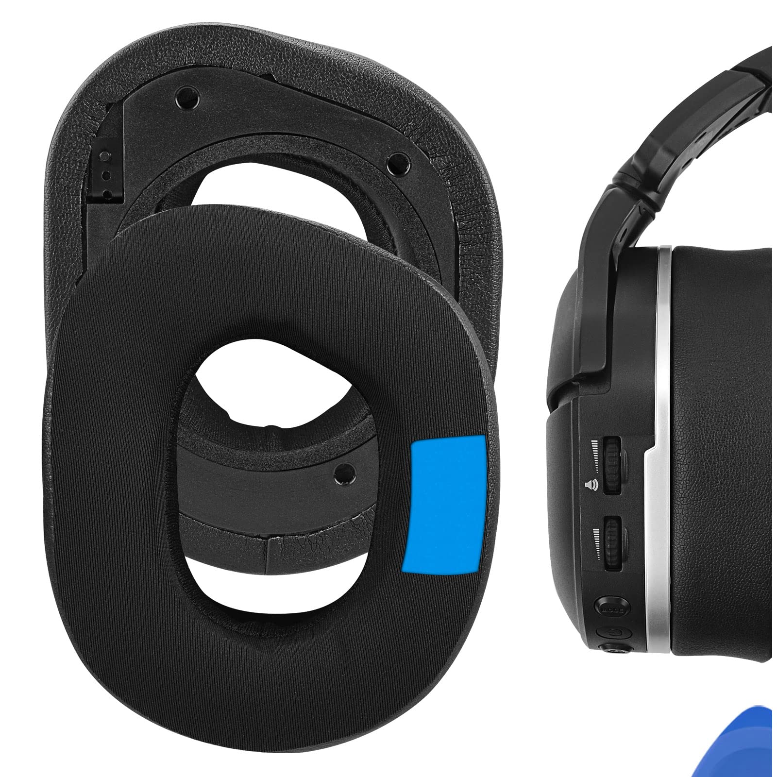 Geekria Sport Cooling-Gel Replacement Ear Pads Compatible with Turtle Beach Stealth 700 Gen 2, Stealth 700 Gen 2 MAX Headphones, Ear Cushions (Black)