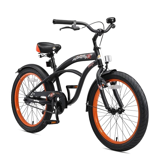 BIKESTAR Sehr leichtes Kinderfahrrad für Mädchen und Jungen ab 6-7 Jahre | 20 Zoll Kinderrad Cruiser | Fahrrad für Kinder