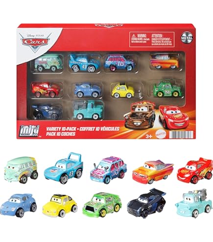 Disney Pixar Cars Mini Racers 15-Pack of Collectible Toy Cars for