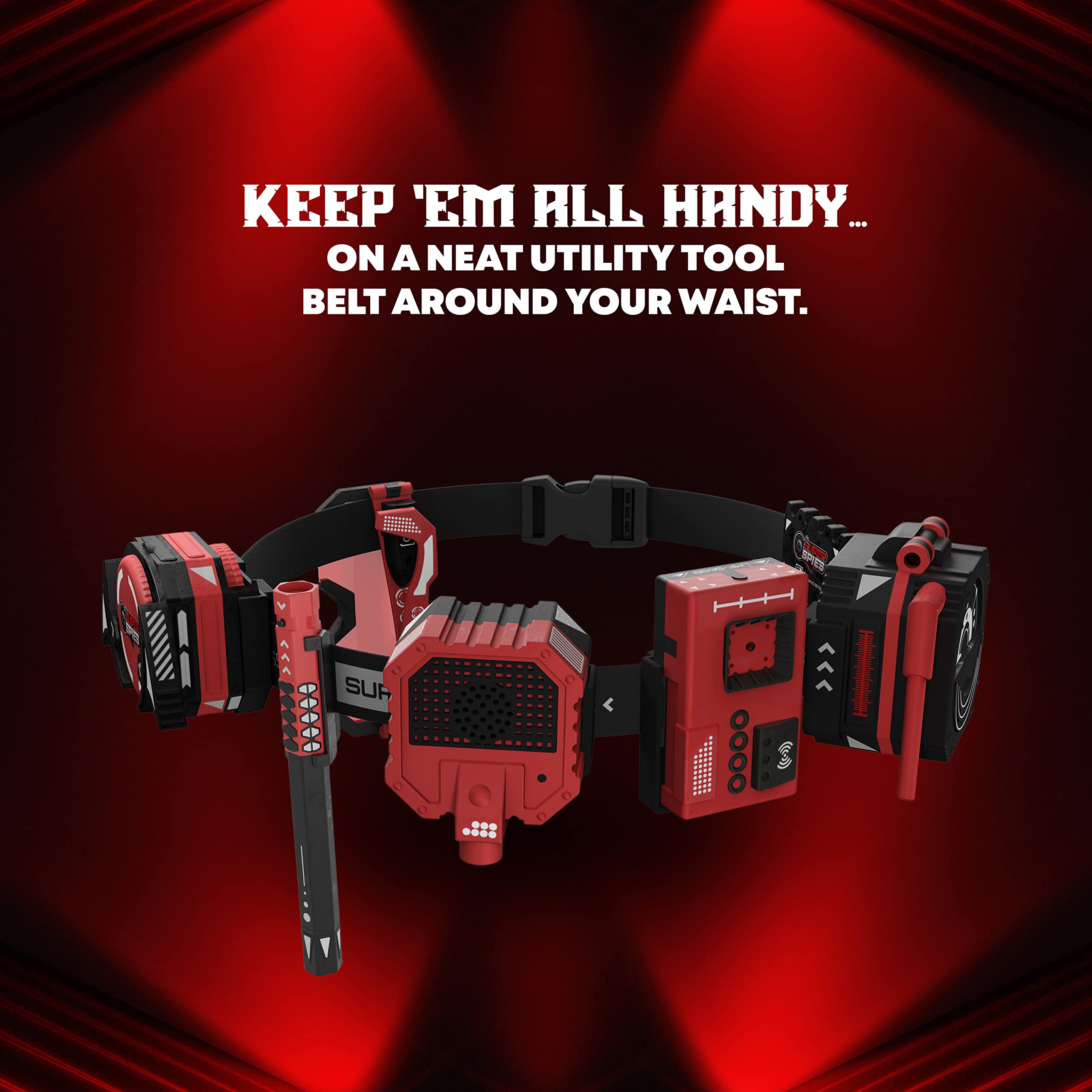 STICKY LIL FINGERS SuperSpies Secret Agent Spymaster Kit - Spy Gear Ninja Toys and Gadgets for Kids 8-12 Detective Kit