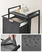 VASAGLE Laundry Basket Hamper with Removable Liner and Shelf 65 L view 4