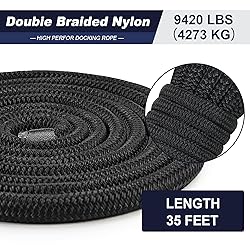 Dock Lines 5/8" x 35' Boat Dock line Double Braided