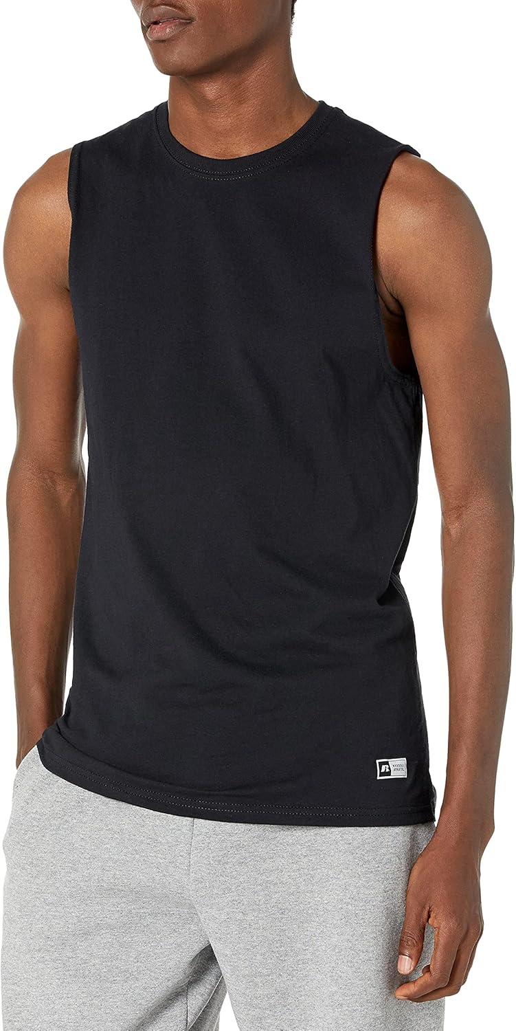 Russell Athletic Men's Cotton Performance Sleeveless Muscle T-Shirt at  Men’s Clothing store