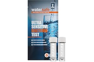 Watersafe® Bacteria Water Test Kit – USA-Made – Results as Fast as 6 Hours – Detects Coliform (Inc. E. coli) & Non-Coliform Bacteria in Drinking, Well & Tap Water – Lab-Quality Testing – 2 Pack