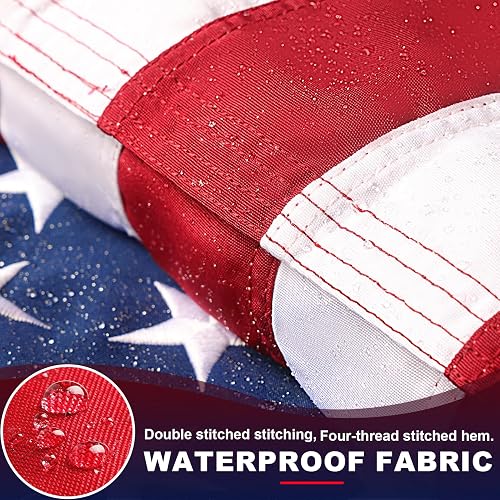 American Flag Made In Usa, Heavyweight Nylon American Flag 3x5 Outdoor, Uv Protected/sewn