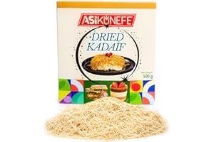 ASI Kataifi Shredded Fillo Dough, Dried Chopped Kataifi for Dubai Chocolate, Kataifi Pastry for Desserts and Sweet Treats/500