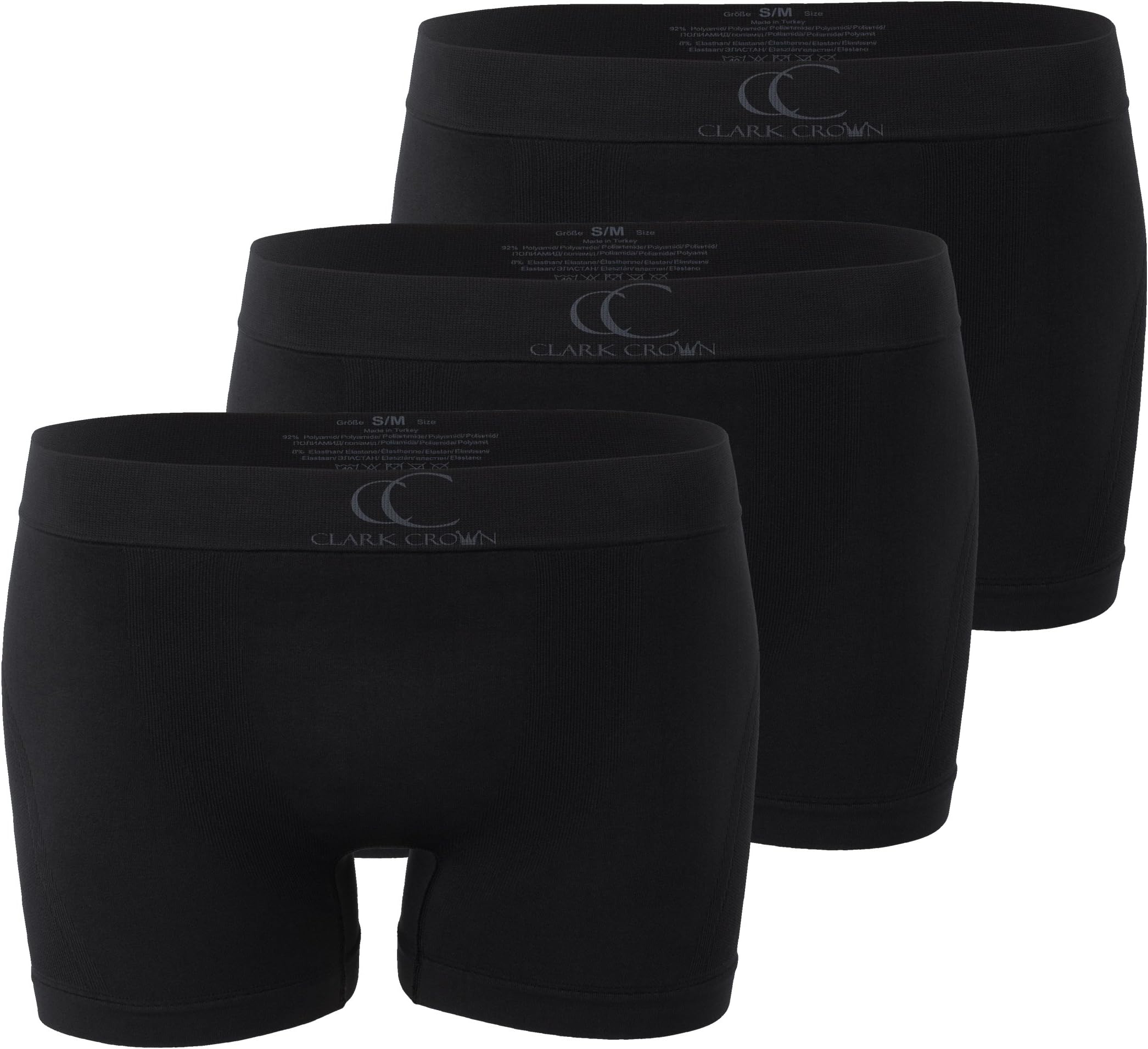 3 Pack Men’s Underwear Boxer Briefs, Seamless Technology