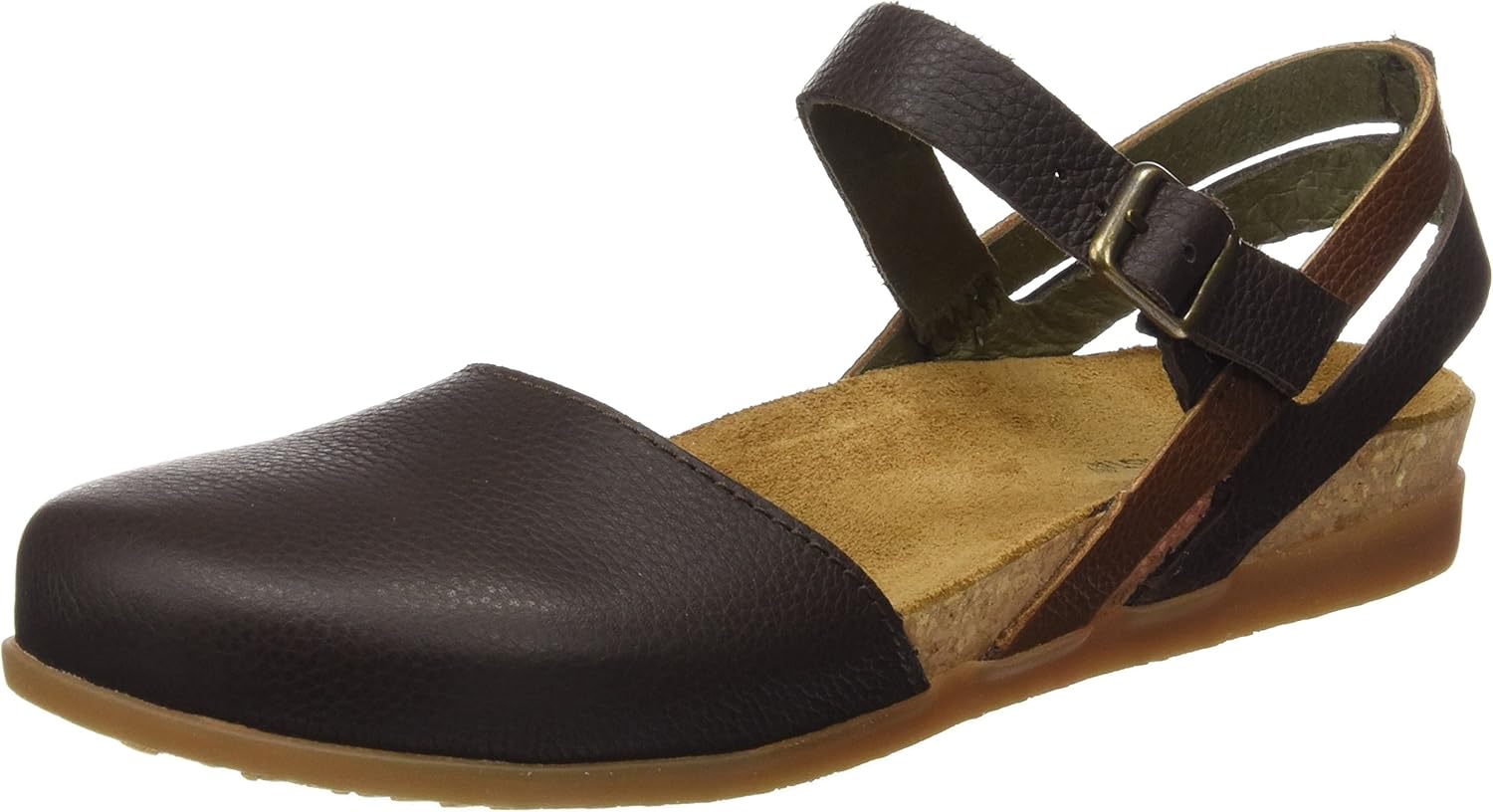 Amazon.com | El Naturalista Women's Nf41 Soft Grain Brown Mixed/Zumaia Heeled Sandal | Heeled 