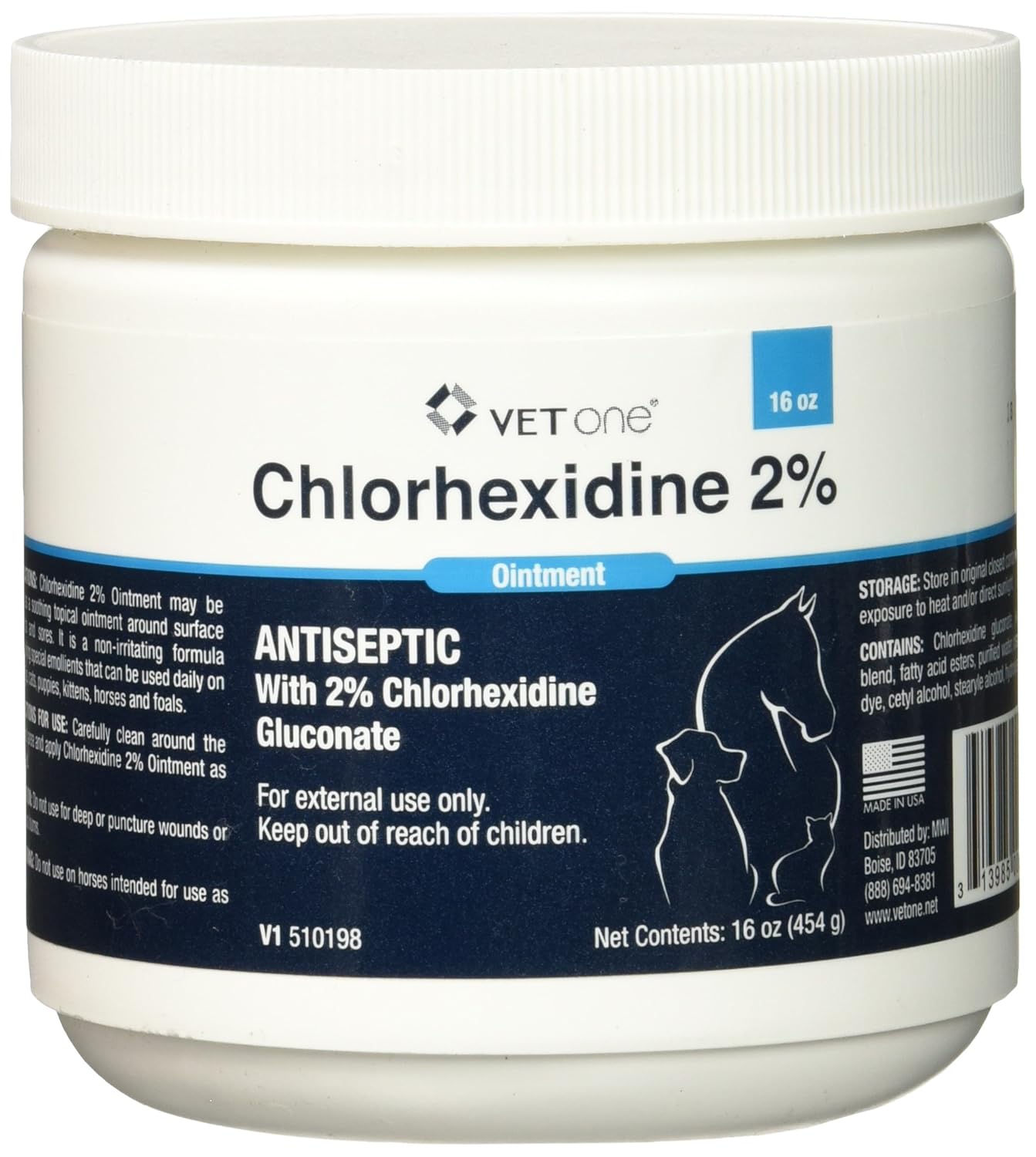 Vet One Chlorhexidine 2 Ointment 16 oz Jar 313985005749 eBay