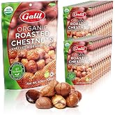 Galil Organic Roasted Chestnuts Peeled & Ready to Eat - 3.5oz Pack of 24 | Organic, Gluten-Free Roasted Chestnuts. Ready to E