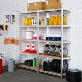 Deuba 2x 5 Tier Garage Shelving Units Heavy Duty Metal Rack Boltless 170x75x30cm view 2