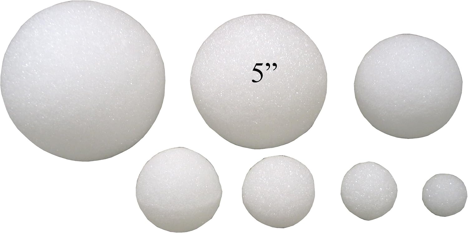Amazon Com 5 Styrofoam Arts Crafts Balls 12 Pack