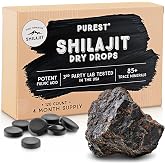 Pure Himalayan Shilajit | 3rd Party US Lab Tested | Dry Drops | 24g (120ct) | 100% Pure Natural Shilajit Grade A Max Potency 85+ Trace Minerals &amp; Fulvic Acid | 3rd Party US Lab Tested