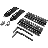KUAFU Camper Frame Mount Tie-Down Kit Compatible with Chevrolet/GMC C/K | Truck; Compatible with 1980-2005 F-Series F250 HD F350 Chevy Chevrolet/GMC C/K Dodge Ram 2008-2016 F-450; Black Steel
