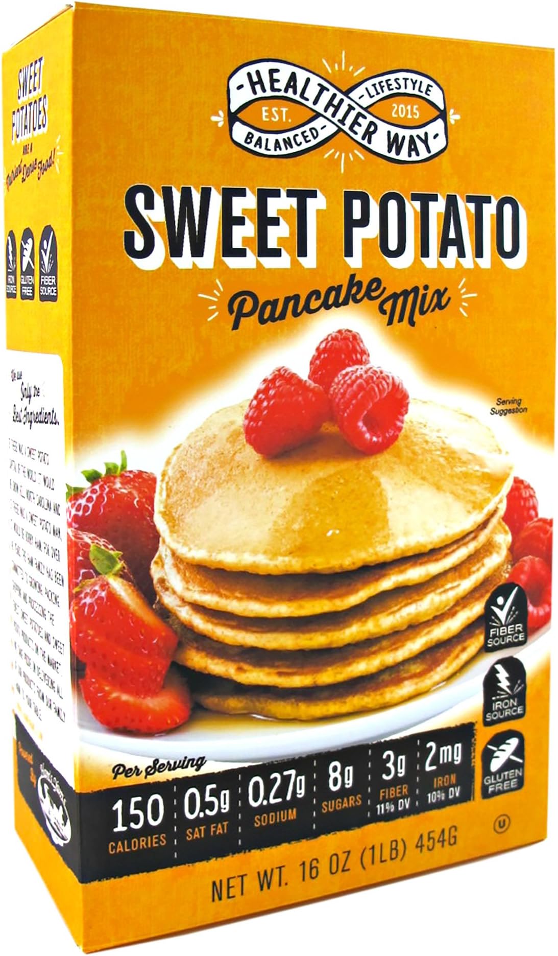 Healthier Way Gluten Free Sweet Potato Pancake Mix, 16 oz.