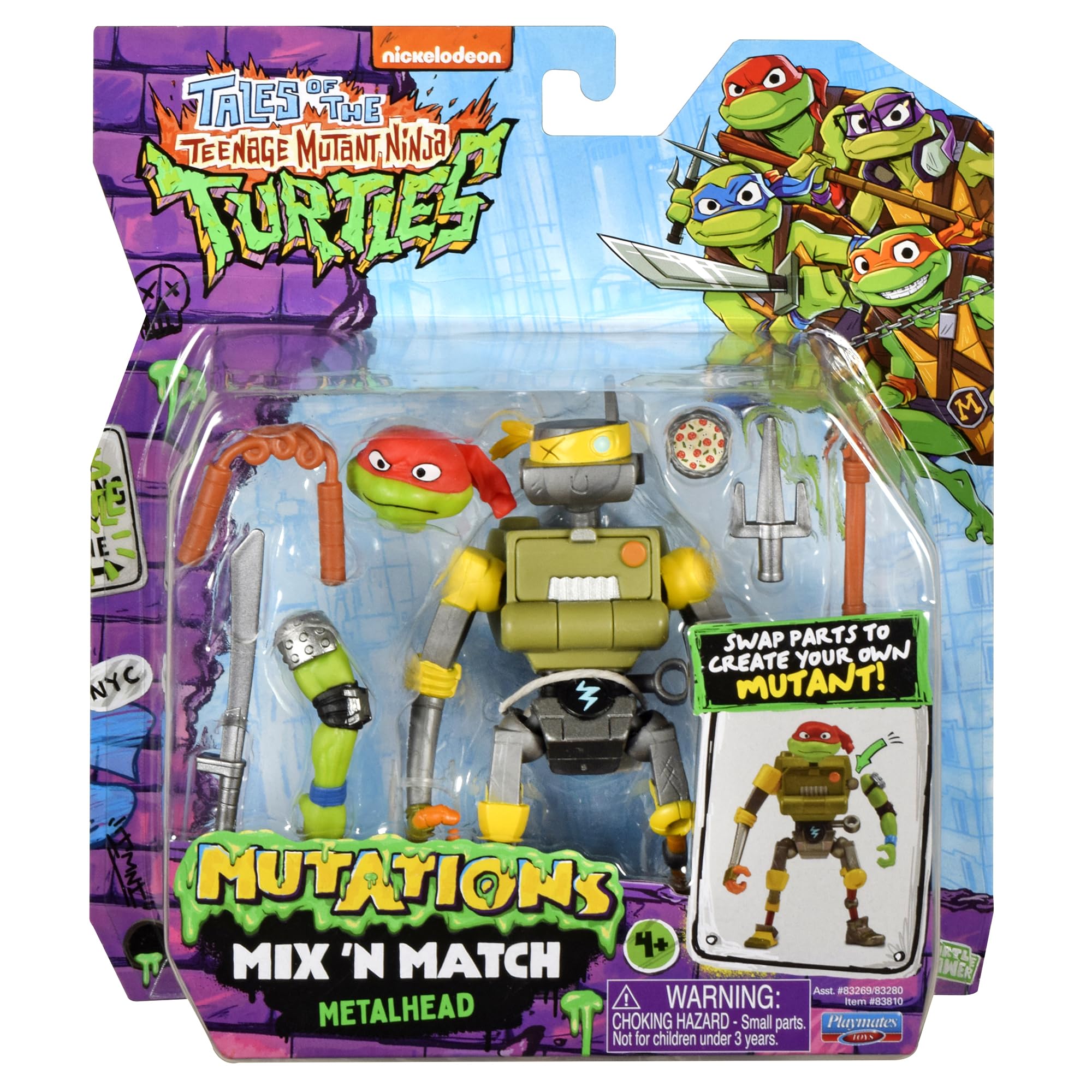 Photo 1 of Teenage Mutant Ninja Turtles: Mutations Mix and Match 4.5-Inch Metalhead Action Figure