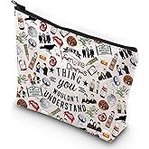 G2TUP Vampire Makeup Bag Stefan & Elena Fans Gift It's A Vampire Thing Cosmetic Bag Salvatore Brothers Merch (Vampire New MG)