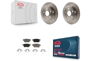 CMX Rear Disc Brake Rotors And Ceramic Pads Kit Replacement For Toyota Matrix Pontiac Vibe Corolla iM Scion xB K8C-101765