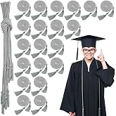 Shappy Silver 20 Pcs 2026 Graduation Cord Bulk Graduation Tassel Honor Cord Handfasting Braided Cords Graduating Yarn Honor C