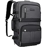 WITZMAN Carry on Travel Backpack for Men Women Laptop Backpack with USB Charging Port Airline Approved(B683 Silvery Grey)