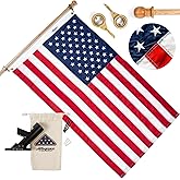 Allegiance Flag Supply American Flag - Made in USA with Embroidered Stars & Hand-Stitched Stripes - 200D Nylon Outdoor US Flag