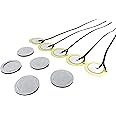Goedrum Pack of 5 Prewired 35mm Piezo Disc and Double Sided Adhesive Foam Circle