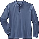 KingSize Men's Big & Tall Tall Waffle-Knit Thermal Henley Tee