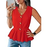 VAFOLY Womens Sleeveless Sweater Vest Button Down V Neck Knit Tank Top Slim Casual Vest Tops
