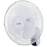 Commercial Cool 16 inch Wall Fan with Remote, White (CCFWR16W)