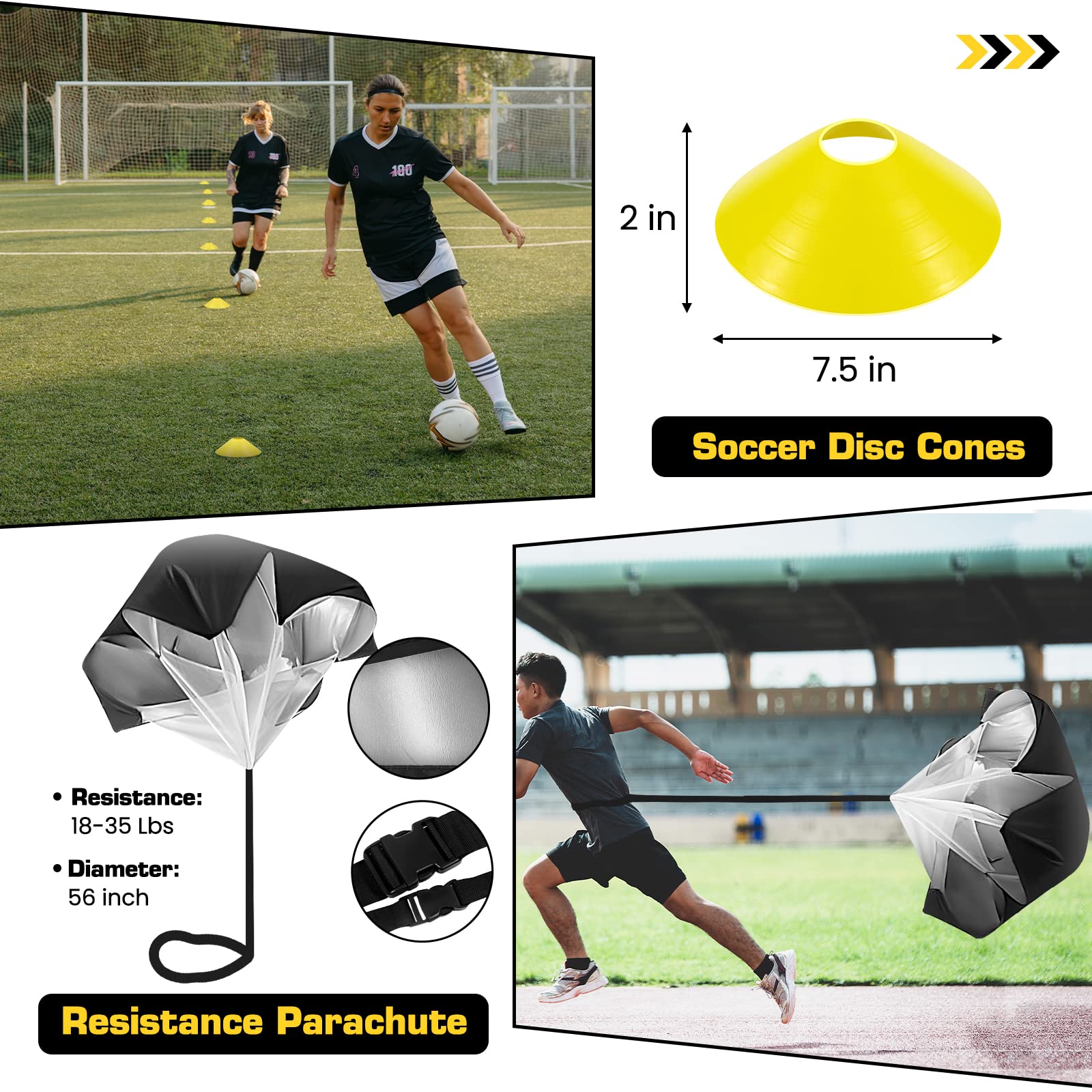 Soccer Ladder 6M 12 Rung Speed Agility Ladder Training Set Field