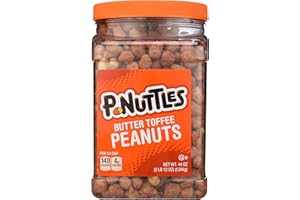 P-Nuttles Butter Toffee Covered Peanuts,Sweet Salty Snack, Toffee Peanuts,Toffee Nuts, 44 Ounce Jar Made in the USA, Kosher, Peanuts Sweet, Party Snack, Crunchy Nut Snack, Sweet Snack