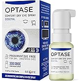 Optase Comfort Dry Eye Spray - Preservative Free Artificial Tears Drops Alternative - Dry Eye Drops in a Convenient Spray - Multi-Use Bottle, Contact Lens Safe - .58 fl oz