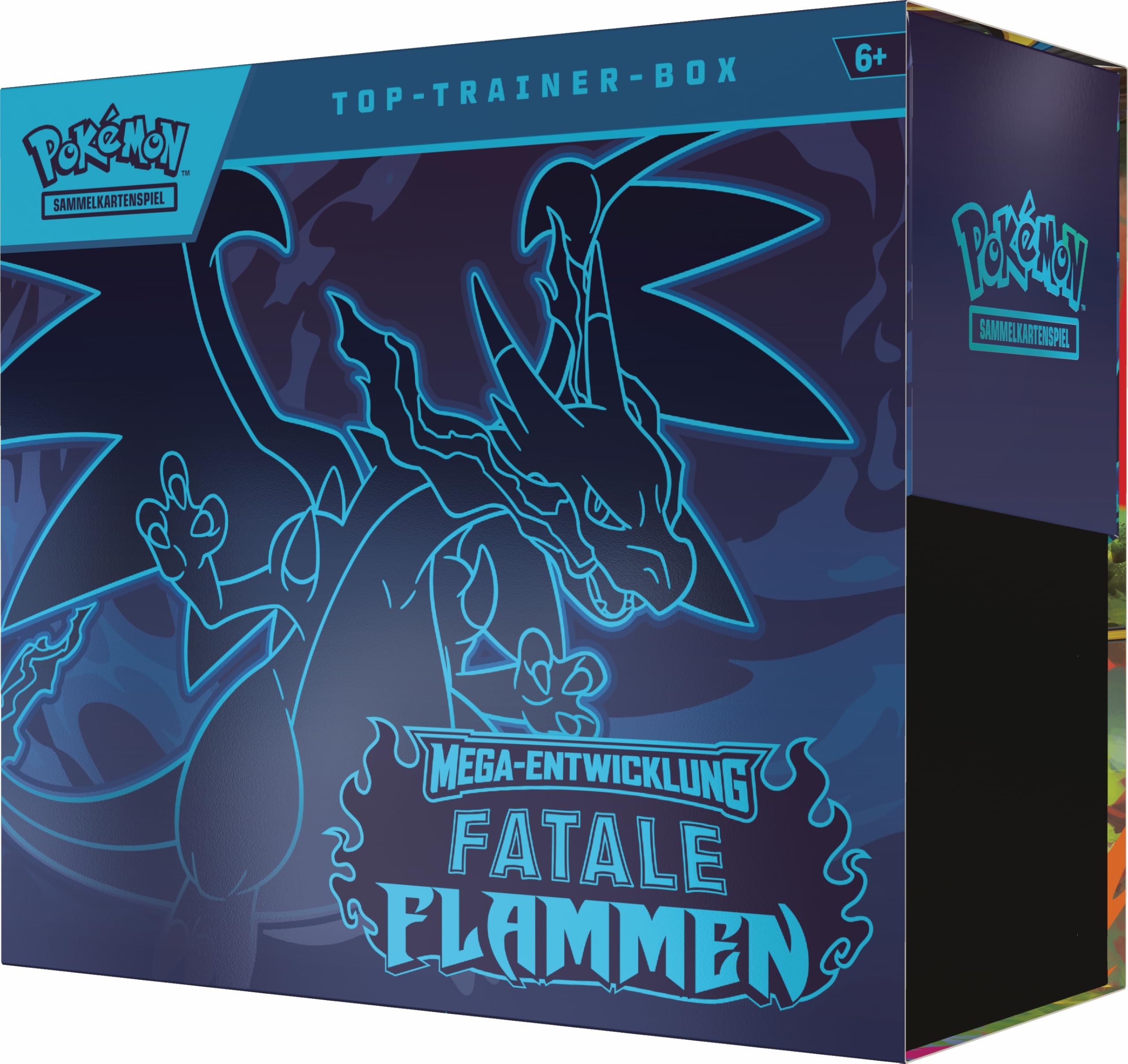 Pokémon-Sammelkartenspiel: Top-Trainer-Box Mega-Entwicklung – Fatale Flammen (1 Vollbild-Promokarte, 9 Boosterpacks & Zubehör) 5
