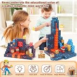 COOLJOYA Magnetic Blocks 54PCS Kids STEM Building Toys Montessori 3-8 view 5