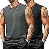 COOFANDY Men's Tank Top Cotton Workout Sleeveless Muscle T Shirts Casual Summer Tank Shirts